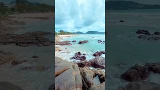 Pemandangan Pantai Sore hari di pulau Phuket Thailand #pantai #thailand #travel #shorts