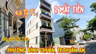 Bán Nhà Thuận An (2361) Đổ 3 Tấm, 2 Mặt Tiền, Đầy Đủ Nội Thất, Bao Đẹp ạ