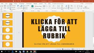 PowerPoint Välj design