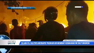 Kebakaran Hebat Di Samarinda, Belasan Rumah Dikabarkan Ludes Terbakar