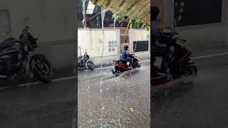 Heavy 🌧️ Motorcycle ride