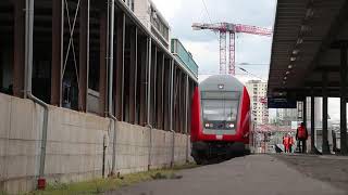 Inter Regional Express (IRE) Einfahrt in den Stuttgart Hauptbahnhof (HBF) auf Gleis 1