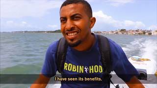 Captain Anwar at sea in Lamu