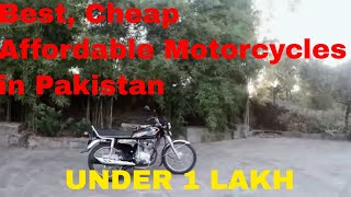 Affordable Motorcycles in Pakistan (Under 1 LAKH)