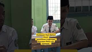 Bahan ajar " Biomasail " Siswa MANU Putra Buntet Pesantren #siswa #manuputrabpc #cirebon #ipa