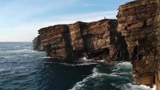 Yesnaby cliffs and Skara Brae