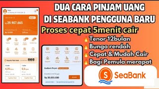 Cara Pinjam Uang di Seabank Terbaru 2024 | Pinjam Uang di Seabank Pengguna Baru