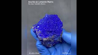 Azurite on Limonite matrix