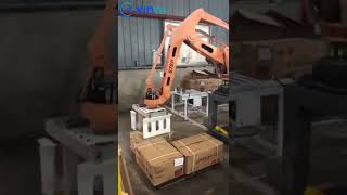 Robotic arm palletizer for carton boxes