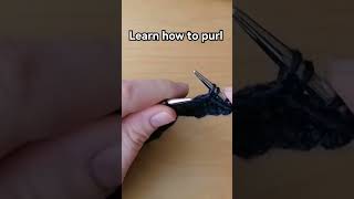 purl stitch for beginners. How to purl #learntoknit #knitting #beginnerknitting