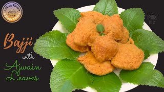 AJWAIN BAJJI | Fritters with CAROM LEAVES