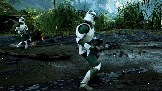 Star Wars Battlefront 2 - Battle Of Kashyyyk - Cinematic NPC Wars