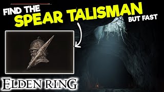 How to get the SPEAR TALISMAN in Elden Ring - Find Rare Items Fast - Map Cave Location