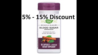 Discount - Nature's Way, Blood Sugar Manager, Supports Blood Sugar Metabolism, 90 Capsules Review