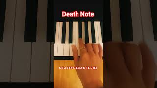 Death Note - L's theme on piano Tutorial ❤#deathnote #music #anime #shorts #short #op #trend #kira