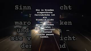 Carolabrücke in Dresden eingestürzt #deutschland #politik #shorts