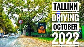 Simple Tallinn driving video Kalamaja, Telliskivi, Pelgulinn beautiful autumn day October 2022