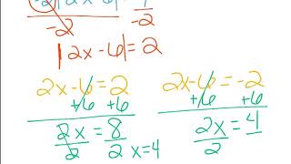 Solving Absolute Value Equations