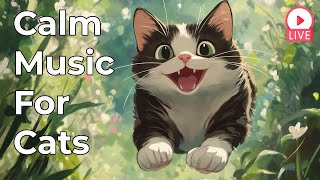 🔴[LIVE] 24/7 Soothing Music for Cats 🎵 Calm and Relax Your Pet 🐈🎵Cat Sleep Music 🔴