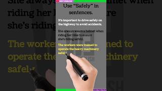 Use “Safely” in sentences #shorts #learnvocabulary Daily Vocabulary with examples