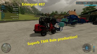 Using straw in the MOBILE BALE FACTORY! | ERLENGRAT #87 | Alpine Dairy Farm | Farming Simulator 2022