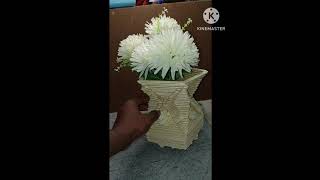 HOW TO MAKE FLOWER VASE WITH POP STICKS