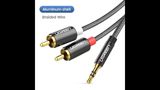 UGREEN RCA Cable HiFi Stereo 2RCA to 3.5mm Audio AUX RCA Jack 3.5 Y Splitter for Amplifiers. V-67