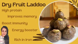 No Sugar Healthy Dry fruit Laddoo I Energy Booster I High Protein Immunity Booster Laddoo