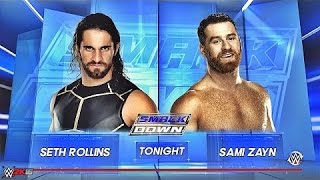 Seth Rollins vs Sami Zayn: WWE Thursday Night Smackdown 23/6/16 - WWE 2K16 Gameplay