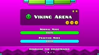 GEOMETRY DASH MELTDOWN ALL LEVELS + COINS [Viking Arena 100%] - Juanpaf4gundez