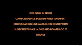 PHP book in Urdu| Downloading link available in description | for beginner to Expert