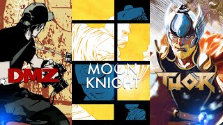 COMIC BOOK LOUNGE | Reading DMZ, Moon Knight & Thor: God Of Thunder Reborn