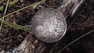 WW2 relic hunting, Metal detecting for silver coins on a USA WW2 army base