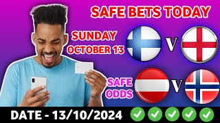 FOOTBALL PREDICTIONS TODAY 13/10/2024|SOCCER PREDICTIONS BETTING TIPS,#betting@sports betting tips