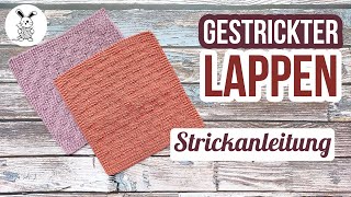 Gestrickter Lappen Strickanleitung