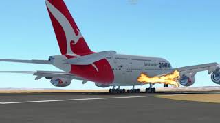 Qantas flight 32 - accident animation (fiction recreation)