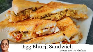 Egg Bhurji Sandwich - अंडा भुर्जी सैंडविच/ Easy Breakfast Recipe/Yummy Sandwich for you Breakfast