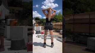 #handwerk #baustelle #fun #girl #maurer #tutorial #bricklayer #handwerkerin #maurerin #shorts