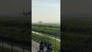 AIR ASIA landing di runway 24 bandara Soekarno Hatta‼️