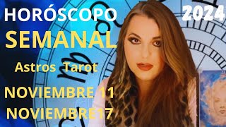 🧿 HORÓSCOPO SEMANAL DEL 11 al 17 de Noviembre 2024 | Astros-Tarot | Que Dice Tu Signo