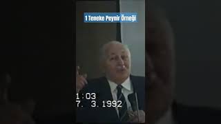 1 Teneke Peynir Örneği - Erbakan Hoca 1992 Kayseri #erbakan #refahpartisi #shorts