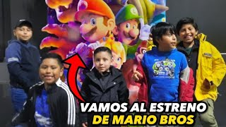 vamos al estreno de la nueva película mario bros