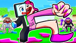 Surviving SHIN YANDERE GIRL INFECTION in Minecraft!