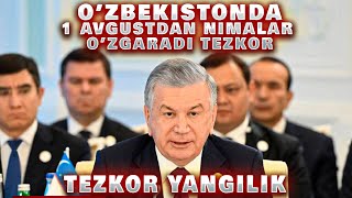 Shavkat Mirziyoyev 1-Avgustdan nimalar o'zgaradi  #gaza #palestine #turkey TEZKOR  #2025 #tiktok