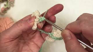 Crochet flower Garland tutorial No 21 DWBP#100things challenge