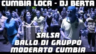 Cumbia loca _ Dj Berta _ ballo di gruppo _ Official Video - Cumbia per Fisarmonica moderato / salsa