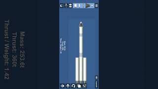 simple rocket to land moon and return safely