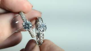 Engagement Rings With Accent Stones by Brillianteers