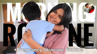 මගේ උදෑසන කාලය බබත් එක්ක ♡ My Pregnant Morning Routine With A Toddler