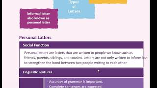 PERSONAL LETTER II BAHASA INGGRIS KELAS 11